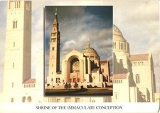 Washington DC Shrine of the Immaculate Conception Chrome Postcard Unused picture