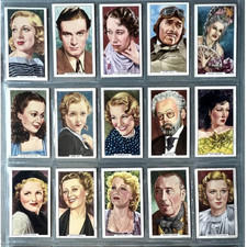 1939 GALLAHER LTD. MY FAVORITE PART 48 DIFFERENT TOBACCO CARD SET picture
