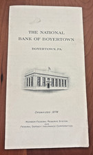 FREE SHIP 1874 National Bank of Boyertown Member Federal Reserve Insur. Corp. picture