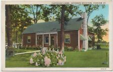 Custodian Home Jefferson Davis Park Fairview Kentucky Postcard picture