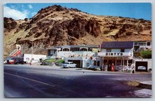 Vintage Postcard Dinty's Cafe Motel & Service Stations Rufus Oregon Sherman Co. picture