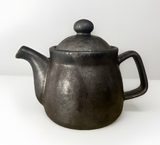 Raku Art Pottery Tea Pot With Lid Vintage picture
