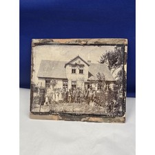 Rare Vtg 1800s Cabinet Card 9 Named Children Mom Deceased Geneology Creepy Photo picture