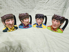Royal Doulton The Beatles Character Jug Mug Full Set 4 Sgt Pepper 1984 Vintage picture