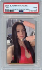 2026 BLACKPINK DEADLINE JISOO BLACK VERSION PHOTOCARD PSA 9 picture