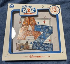Disney A 2 Z Pin Event 2026 A-Z Jumbo Pin LE 400 Glitter picture
