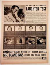 Cary Grant Mr. Blanding's Laughter Test Movie Ad Magazine Page Ephemera picture