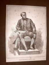 Caen in 1883 Inauguration of the statue to Daniel François Esprit Auber picture