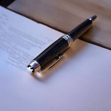 Preowned Montblanc Pen Black Resin Body, Made in Germany, Serial Number Engraved picture