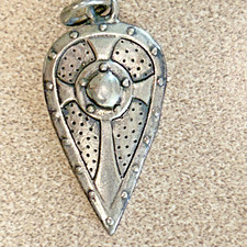 CRUSADER CROSS  MEDAL PENDANT STERLING MEDAL PENDANT picture