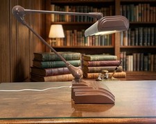 Vintage ART SPECIALTY CO Flexo Clamp On Desk / Light Lamp  picture