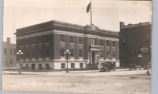 CITY HALL 1910s brainerd mn real photo postcard rppc minnesota street downtown picture