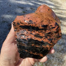 3 Pound 10.38 Oz Vibrant Mahogany Obsidian Lapidary Rough Stone picture