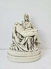 Vintage Marwal statue religious Pieta Mary Jesus chalkware picture