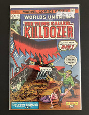 World's Unknown 6 VF- 7.5 NICE COPY 1st KILLDOZER 1974 Marvel Comics picture