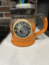 RARE 2015 Death Wish Coffee Headless Horseman Halloween Mug by Deneen Pottery picture
