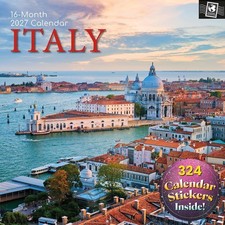 2027 Square Wall Calendar- Italy 12 x 12 Inch Monthly View, 16-Month picture