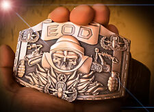 EOD Skull Belt Buckle Antique Copper picture
