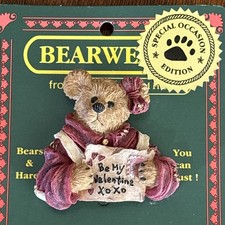 Boyds Bears Be My Valentine Bearwear Pin 82093 Special Occasion Edition picture
