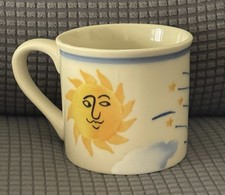 Vtg Unused Hartstone For Starbucks Barista Celestial Sun Moon Clouds Coffee Mug picture