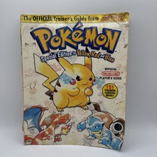 Vintage 1999 Official Pokemon Special Edition Yellow Red and Blue Trainers Guide picture