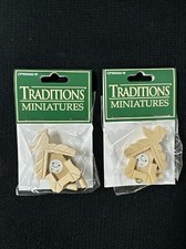 *** (2-PACK) ***  CPW9450-W TRADITIONS MINIATURES WOOD CLOCK DOLLHOUSE picture