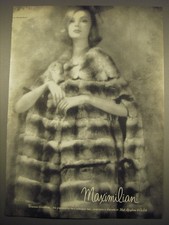 1961 Maximilian Fur Coat Advertisement - Empress Chinchilla picture