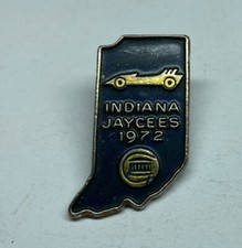 Vintage Indiana Jaycees 1972 Pinback Metal Lapel Pin picture