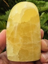 Lemon Calcite Freeform Large (80-100 mm) Polished, Decorative, Home Accent picture