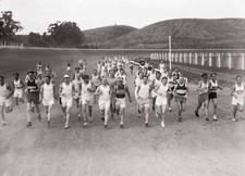 C C Pyle's coast to coast marathon race from California to New - 1928 Old Photo picture