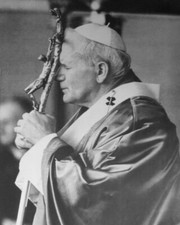 Roman Catholic POPE JOHN PAUL II Glossy 5x7 Photo Church Print Priest Poster picture