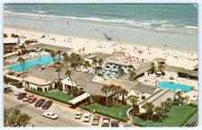 1979 PONTE VEDRA BEACH CLUB INN FLORIDA AERIAL VIEW POOLS OCEAN VINTAGE POSTCARD picture
