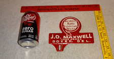 VINTAGE WESTERN AUTO ASSOCIATE STORE MAXWELL METAL LICENSE PLATE TOPPER GAS SIGN picture