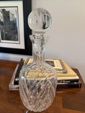 VTG TOWLE CUT CLEAR CRYSTAL DECANTER WITH STOPPER 13