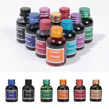 10 Rich Bright Colors Fountain Pen Ink in Plastic Bottle 30ml DIY Universal Gift picture