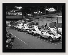 FORD SHELBY COBRA 427 FACTORY ASSEMBLY LINE 11X8.5 FRAMED REPRO PRINT picture