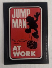 1982 Topps Donkey Kong Atari Jump Man At Work Super Mario RC (Jumpman) picture
