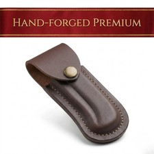 SK Customs Handcrafted Brown Leather Sheath for Buck 110 Folding Hunter Pouch picture