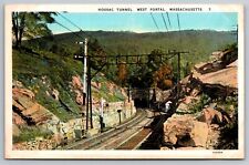 Hoosac Tunnel. West Portal. Massachusetts Vintage Postcard picture
