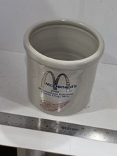 Vintage Red Wing Stoneware McDonald's Crock 2000 Millennium Platte City MO... picture