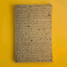 1839 Edgar County IL Pioneer Letter Bath VA Frazier Family Fever National Road picture