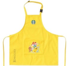 NEW Starbucks Pokemon Pikachu Kids Apron 100-120cm Yellow picture