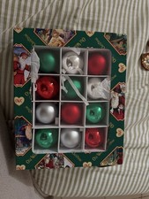 Old world Christmas Hanging Glass Ornaments Multicolor Mini 18 piece set picture