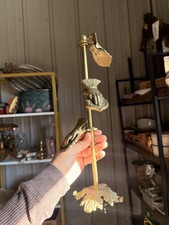 Vintage Brass Hand Letter Clip Stand  picture