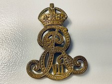 ​Original Edward VII British Army Cap / Collar Badge – King Edward VII 1901 1910 picture