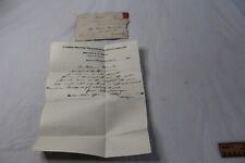 Antique 1906 United States Transportation Co. Letter With Postmarked Envelope picture