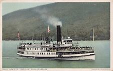 Paddle Steamer Horicon On Lake George Built In Ticonderoga Vtg Postcard CP359 picture