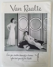 1953 womens Van Raalte women's gown lingerie vintage clothing fashion ad picture