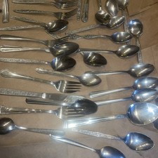 Lot Of 40 Antique Collector's Spoons picture