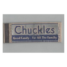 1920s-1930s Full Length Universal Match Matchbook Cover Chuckles Candy picture